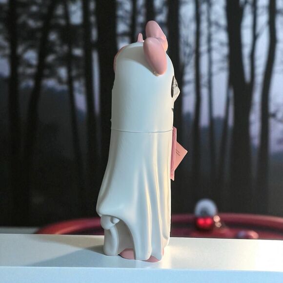 Halloween Light up ghost with pink bow holding pumpkin. New - Picture 3 of 6